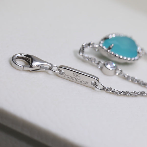 COLLANA BOHEME IN ARGENTO CON ACQUAMARINA