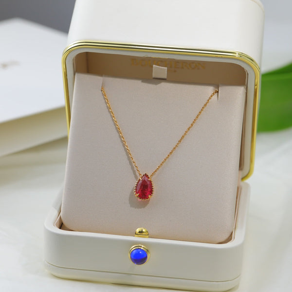 COLLANA BOHEME IN ORO ROSA CON CORNIOLA