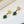 ORECCHINI IN ORO A FORMA DI C CON MALACHITE BOHEME