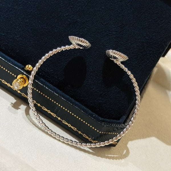 BRACCIALE APERTO IN ARGENTO CON DIAMANTI BOHEME