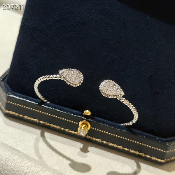 BRACCIALE APERTO IN ARGENTO CON DIAMANTI BOHEME