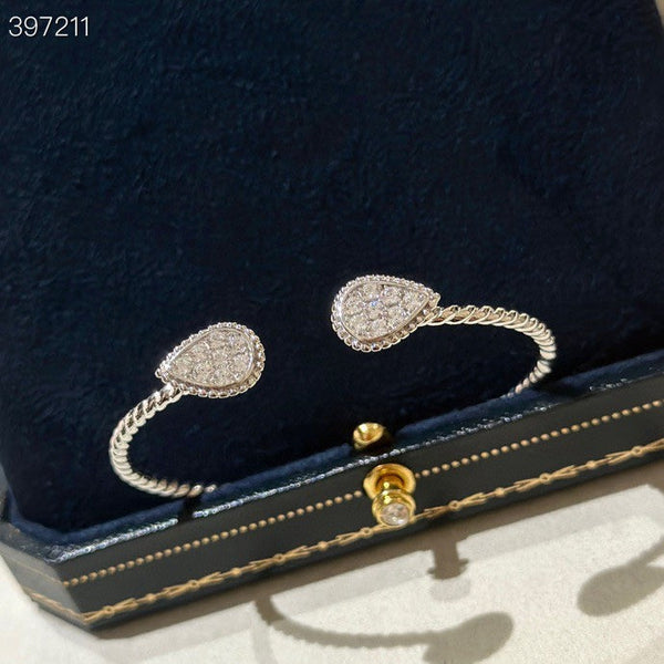 BRACCIALE APERTO IN ARGENTO CON DIAMANTI BOHEME