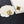 CC LIGHT GOLD AND WHITE ENAMEL SQUARE EARRINGS