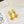 ANAGRAM 3 MOTIF DROP GOLD EARRINGS