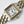 PANTHERE 27MM GOLD SILVER CASE WHITE DIAL