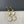LUCKY STAR GOLD DIAMOND MOP 3 MOTIF DROP EARRINGS