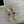 CLOVER 3 MOTIF MOP ONYX DARK MOP PINK GOLD EARRINGS