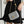 BORSA A PATTA 17 CM PELLE DI AGNELLO GRIGIA FERRAMENTA ORO