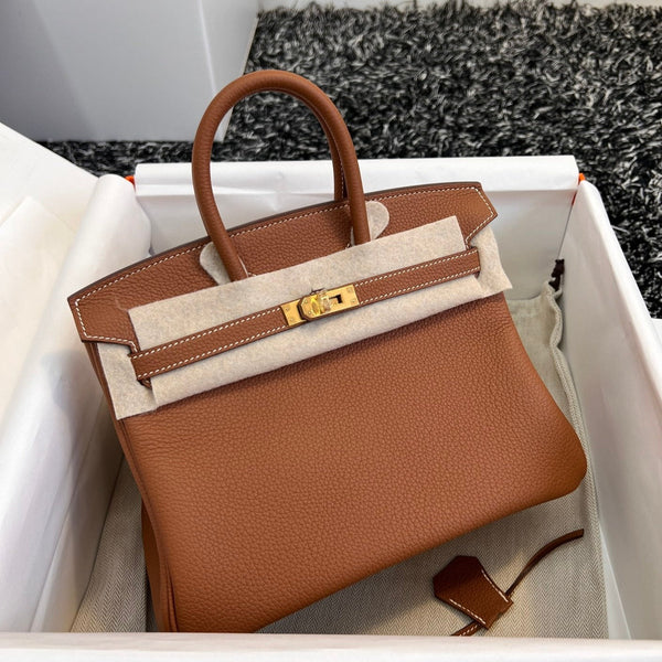 HM BIRKIN 25CM PELLE TOGO ORO FERRAMENTA ORO