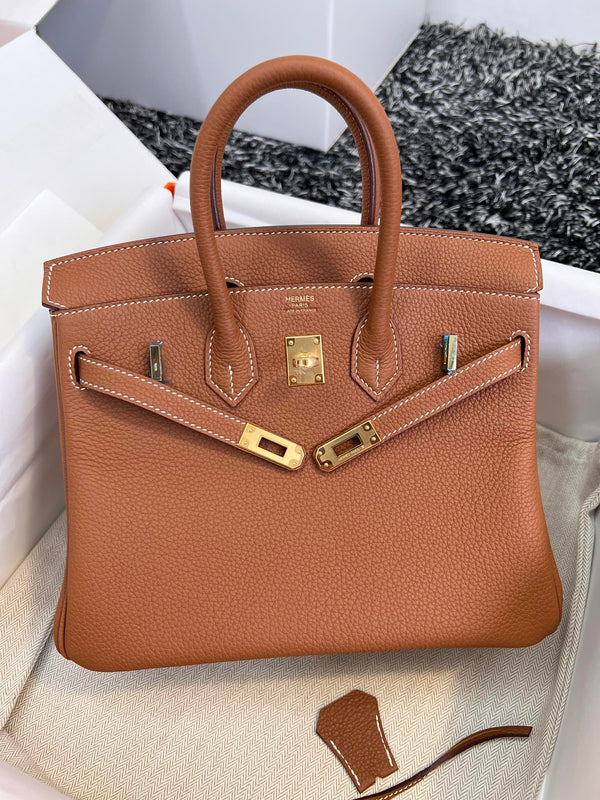 HM BIRKIN 25CM PELLE TOGO ORO FERRAMENTA ORO