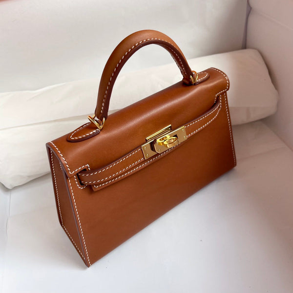 HM KELLY 19CM PELLE DORATA FERRAMENTA DORATA