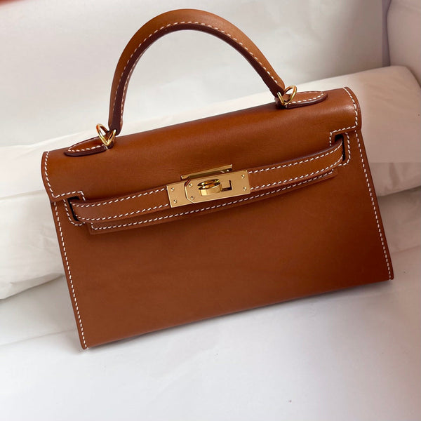 HM KELLY 19CM PELLE DORATA FERRAMENTA DORATA