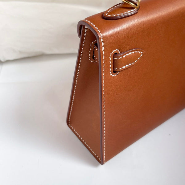 HM KELLY 19CM PELLE DORATA FERRAMENTA DORATA