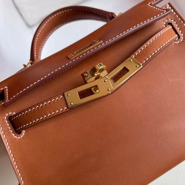 HM KELLY 19CM PELLE DORATA FERRAMENTA DORATA