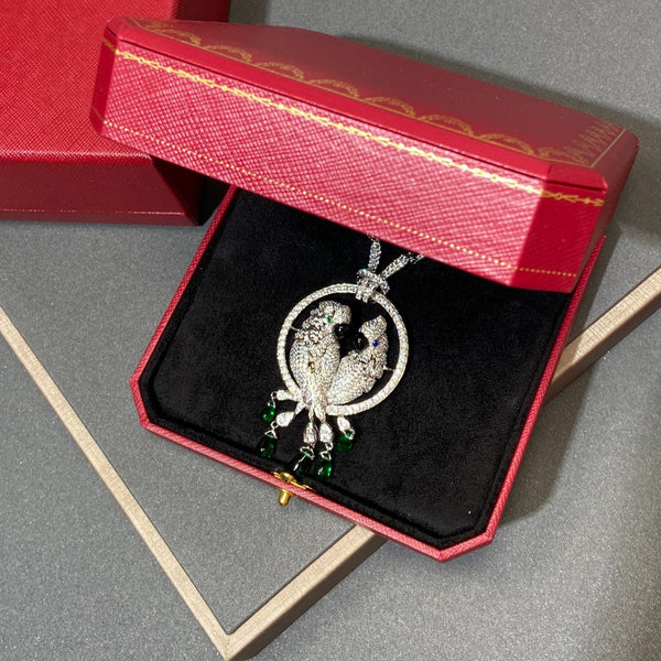 COLLANA IN ARGENTO CON DIAMANTI LESOISEAUX