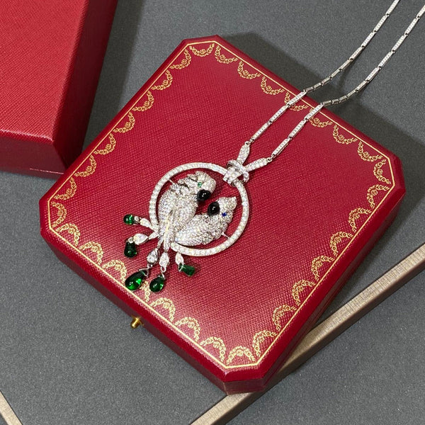 COLLANA IN ARGENTO CON DIAMANTI LESOISEAUX