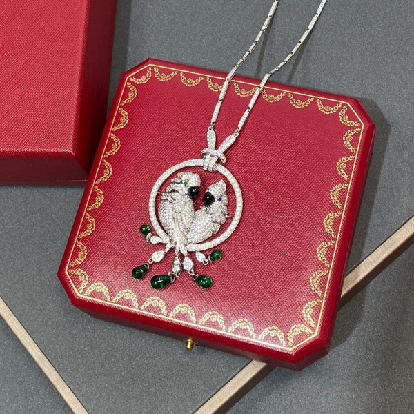 COLLANA IN ARGENTO CON DIAMANTI LESOISEAUX