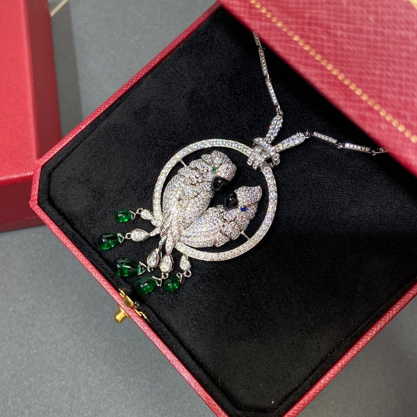 COLLANA IN ARGENTO CON DIAMANTI LESOISEAUX