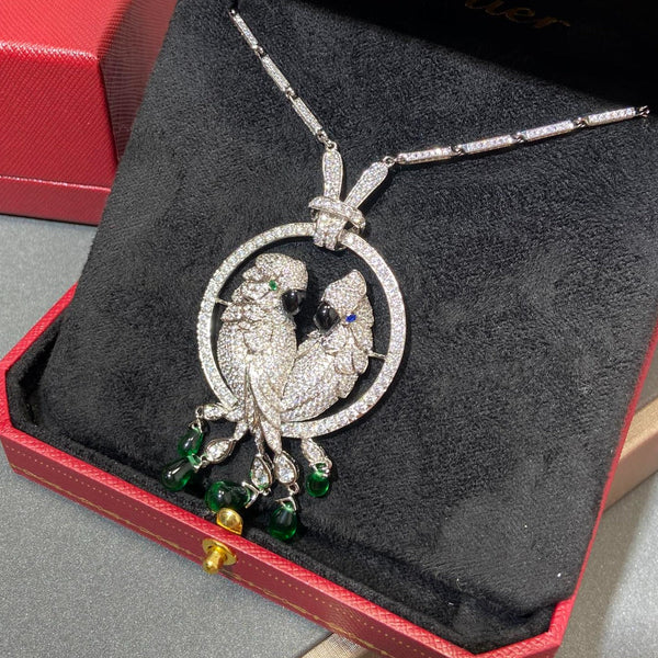 COLLANA IN ARGENTO CON DIAMANTI LESOISEAUX