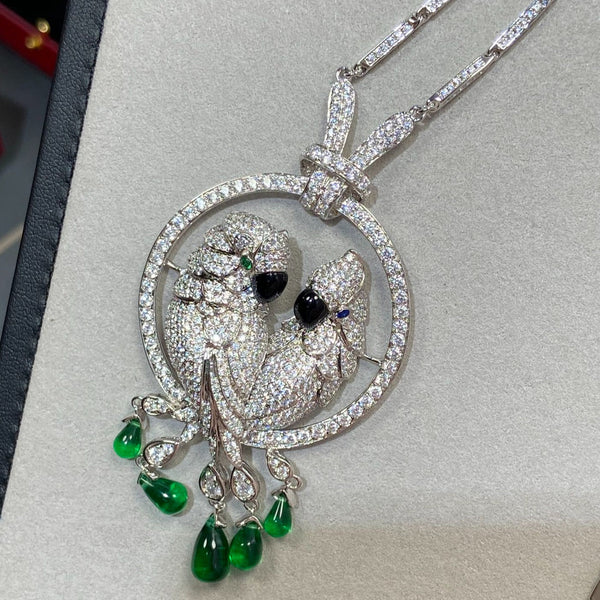 COLLANA IN ARGENTO CON DIAMANTI LESOISEAUX