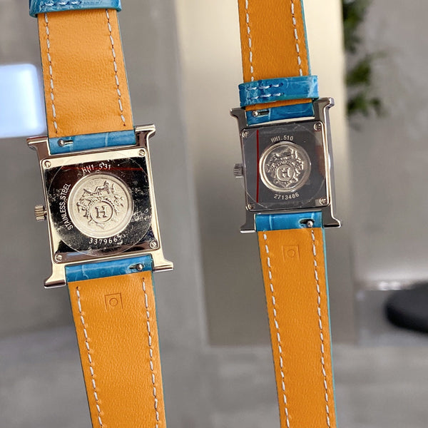 HM HEURE H 26 QUADRANTE BIANCO ARGENTO CON LUNETTA DI DIAMANTI 