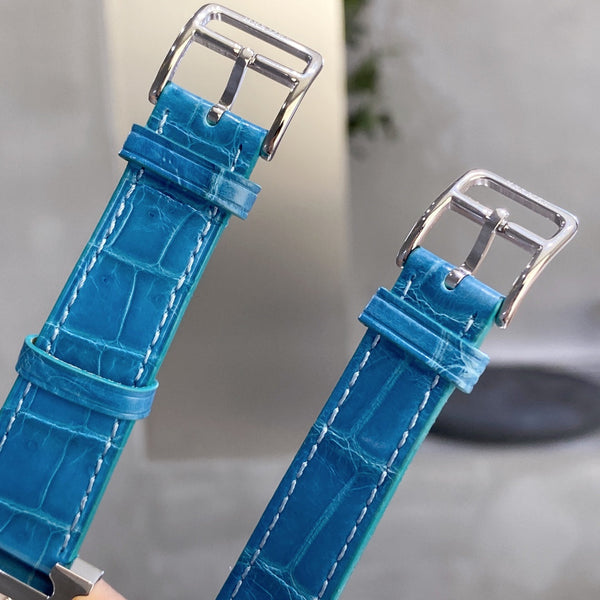 HM HEURE H 26 QUADRANTE BIANCO ARGENTO CON LUNETTA DI DIAMANTI 