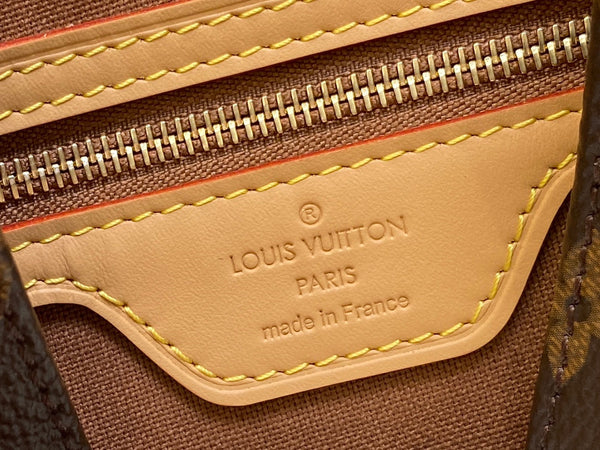 BORSA A SPALLA LUCO 23 MONOGRAM IN PELLE MARRONE