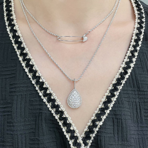 COLLANA LUNGA BOHEME CON DIAMANTI