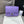 MINI SQUARE FLAP BAG 17CM PURPLE CAVIAR SILVER HARDWARE