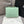 MINI SQUARE FLAP BAG 17CM AQUA CAVIAR SILVER HARDWARE