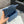 MINI SQUARE FLAP BAG 17CM BLUE CAVIAR SILVER HARDWARE