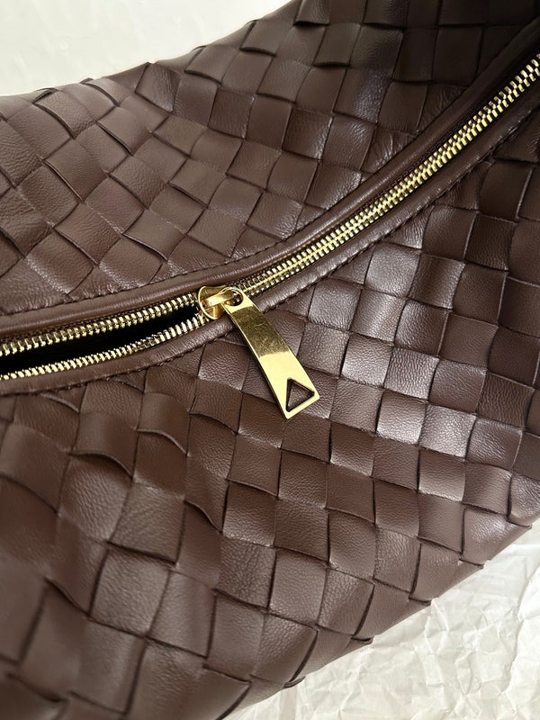 BV TEEN JODIE 36CM PELLE SCAMOSCIATA CIOCCOLATO 