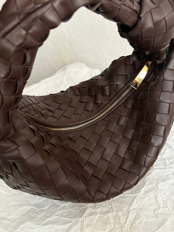 BV TEEN JODIE 36CM PELLE SCAMOSCIATA CIOCCOLATO 