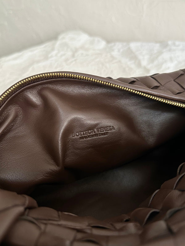 BV TEEN JODIE 36CM PELLE SCAMOSCIATA CIOCCOLATO 