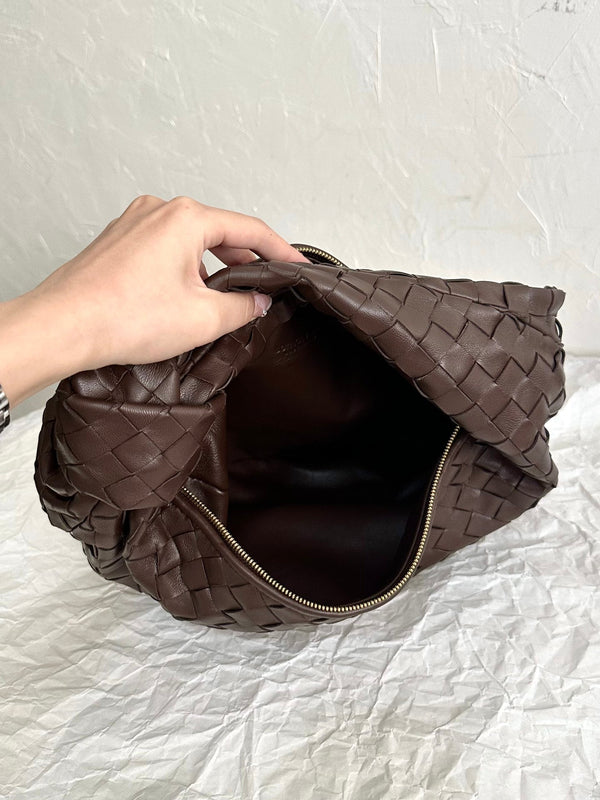 BV TEEN JODIE 36CM PELLE SCAMOSCIATA CIOCCOLATO 