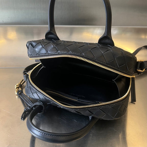 BV GETAWAY SMALL 23CM PELLE DI AGNELLO NERA 