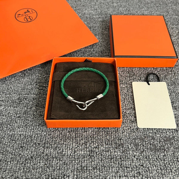 BRACCIALE IN PELLE E ARGENTO HM JUMBO