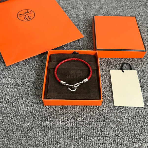 BRACCIALE IN PELLE E ARGENTO HM JUMBO