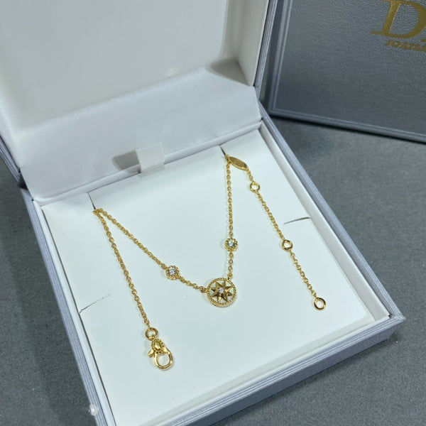 COLLANA ROSE VENTS 2 DIAMANTI IN ORO ROSA