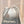 CC HOBO MINI 20CM BIANCO GRIGIO PELLE DI AGNELLO FERRAMENTA ARGENTO