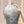 CC HOBO MINI 20CM BIANCO GRIGIO PELLE DI AGNELLO FERRAMENTA ARGENTO