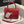 CC TRENDY 20CM PELLE DI AGNELLO ROSSA FERRAMENTA ORO