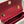 CC TRENDY 20CM PELLE DI AGNELLO ROSSA FERRAMENTA ORO