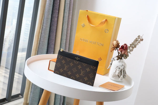 BORSA SLIM LV MONOGRAM CANVAS 20CM