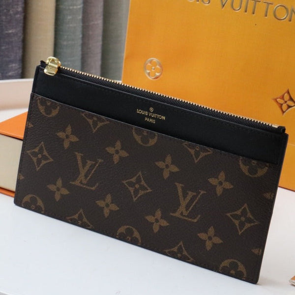 BORSA SLIM LV MONOGRAM CANVAS 20CM