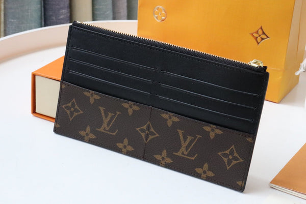 BORSA SLIM LV MONOGRAM CANVAS 20CM