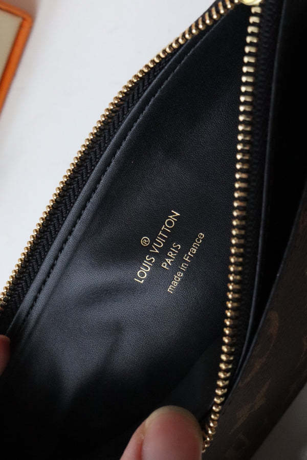 BORSA SLIM LV MONOGRAM CANVAS 20CM