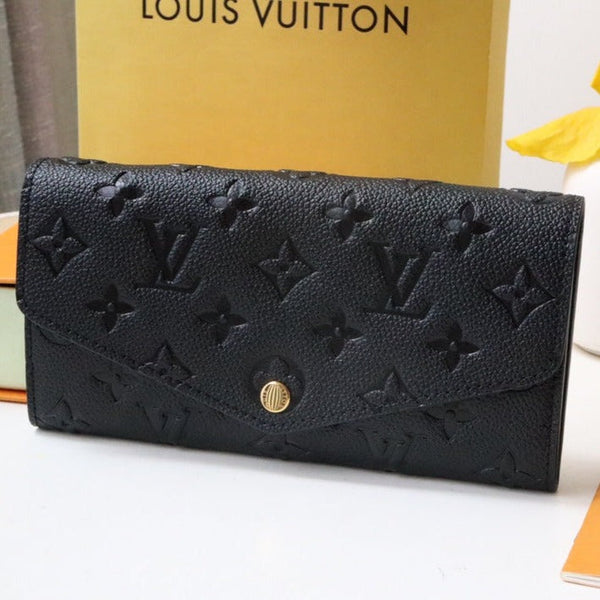 PORTAFOGLIO SARAH MONOGRAMMA NERO EMPREINTE 19CM
