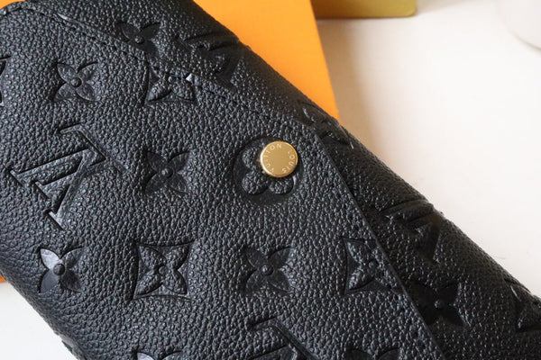 PORTAFOGLIO SARAH MONOGRAMMA NERO EMPREINTE 19CM