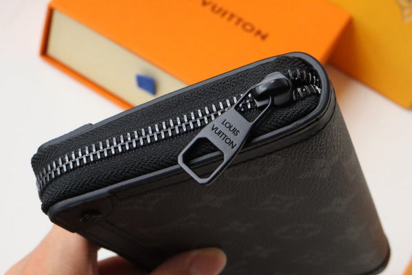 PORTAFOGLIO TRUNK ZIPPY 19.5 NERO TELA MONOGRAMMA